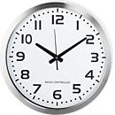 Reloj de pared radiocontrolado, Ø 400 mm, blanco