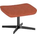 Repose-jambes Nowy Styl Barrique, pour fauteuil pivotant Barrique, jusqu'à 110 kg, revêtement en polyester/aluminium, brun cannelle/noir