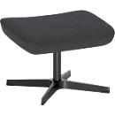 Repose-jambes Nowy Styl Barrique, pour fauteuil pivotant Barrique, jusqu'à 110 kg, revêtement en polyester/aluminium, gris foncé/noir