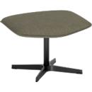 Repose-jambes Otuli de Nowy Styl, pour fauteuil pivotant Otuli, jusqu'à 110 kg, revêtement en polyester/aluminium, gris tourterelle/noir