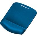 Repose-poignet pour tapis souris PlushTouch Fellowes, antidérapant, ergonomique, bleu