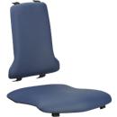 Revêtement pour siège de bureau SINTEC/SINTEC 2 bimos, remplaçable, similicuir, antibactérien, bleu
