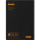 Rhodia Composition Book cahier de notes, 80 feuilles, DIN A5, 80g/m², relié, quadrillé, noir