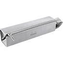 Rhodia Hartschalenmäppchen, Kunstleder, Innenfutter, flache Öffnung, mit Henkel, 230 x 50 x 50 mm, silber