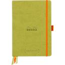 Rhodia Notizbuch Goalbook, 120 Blatt, DIN A5, 90 g/m², Hardcover, gepunktet, anis