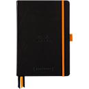 Rhodia Notizbuch Goalbook, 120 Blatt, DIN A5, 90 g/m², Hardcover, gepunktet, schwarz
