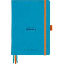 Rhodia Notizbuch Goalbook, 120 Blatt, DIN A5, 90 g/m², Hardcover, gepunktet, türkis