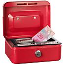 Rieffel Caissette à monnaie VT-GK 1, serrure à cylindre, tôle d'acier, L 153 x P 120 x H 70 mm, rouge