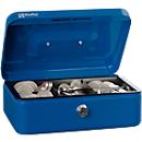 Rieffel Caissette à monnaie VT-GK 2, serrure à cylindre, tôle d'acier, L 207 x P 157 x H 77 mm, bleu
