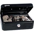 Rieffel Caissette à monnaie VT-GK 2, serrure à cylindre, tôle d'acier, L 207 x P 157 x H 77 mm, noir