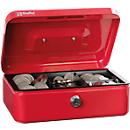 Rieffel Caissette à monnaie VT-GK 2, serrure à cylindre, tôle d'acier, L 207 x P 157 x H 77 mm, rouge