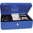 Rieffel Geldkassette VT-GK 4, Zylinderschloss, Stahlblech, B 300 x T 217 x H 100 mm, blau