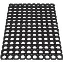 Ring-Gummimatte Eazycare Scrub, 600 x 400 mm, schwarz