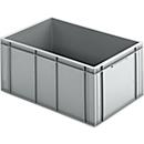 Ringoplast Euro Box bakkersbak, 56,8 l, voedselveilig, gesloten versie, zonder deksel, L 600 x B 400 x H 273 mm, kunststof, grijs
