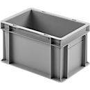 Ringoplast kunststof box serie Unista S175, gesloten verzonken greep, gladde bodem, L 300 x B 200 x H 175 mm, grijs