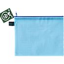 Ritssluiting FolderSys, A5, dikte 0,20 mm, B 254 x H 200 mm, PVC-vrije folie, blauw-transparant
