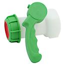 Robinet à papillon IBC, avec filetage grossier robuste, raccord de réservoir diamètre 55 - 62 mm