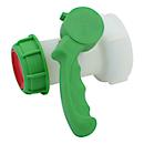 Robinet à papillon IBC, avec filetage grossier stable, raccord de réservoir diamètre 70 - 75 mm