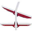 Rocholz Tablette Système Flex, type A, 1000 x 400 mm, avec bras de support