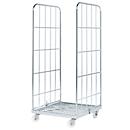 Rolcontainer, 2-zijdig, met stalen rolplaat, 1640 mm bruikbare hoogte