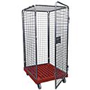 Rolcontainer maat 5, zonder legborden, 1800 mm hoog, rood