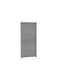 Roldeurkast, 2-delig, 6 OH, B 1000 x D 450 x H 2300 mm, zilver