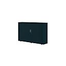 Roldeurkast, 3 ordnerhoogten, 1-delig, met middenwand, B 1600 mm, grafiet