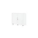 Roldeurkast, 3 ordnerhoogten, 1-delig, zonder middenwand, B 1350 mm, wit