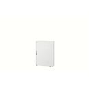 Roldeurkast, 3 ordnerhoogten, 1-delig, zonder middenwand, B 800 mm, wit