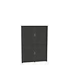 Roldeurkast, 6 ordnerhoogten, 2-delig, met middenwand, B 1600 mm, grafiet