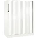 Roldeurkast ASISTO C 3000, 3 ordnerhoogten, B 1000 mm, wit/wit