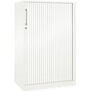 Roldeurkast ASISTO C 3000, 3 ordnerhoogten, B 800 mm, wit/wit