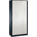 Roldeurkast ASISTO C 3000, 5 ordnerhoogten, B 1000 mm, antraciet/wit