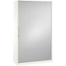 Roldeurkast ASISTO C 3000, 5 ordnerhoogten, B 1200 mm, wit/wit