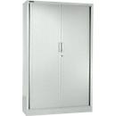 Roldeurkast MS iCONOMY - staal - B 1200 x D 400 x H 1935 mm - lichtgrijs RAL 7035