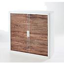 Roldeurkast, roldeuren eiken vintage, hoogte 1040 mm