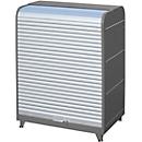 Roldeurkast voor gevaarlijke stoffen, type RSG-3, B 1294 x D 870 x H 1610 mm, afsluitbaar, grijs RAL 7005
