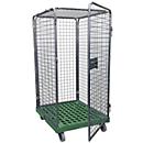 Roll container size 5, without floor, 1600 mm high, green