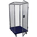 Roll container size 5, without floor, 1800 mm high, dark blue
