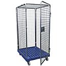Roll container size 5, without floor, 1800 mm high, light blue