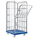 Roll conteneur, 4 côtés, 724 x 815 x 1640 mm, bleu foncé