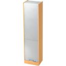 Roller shutter cabinet TARVIS, 5 filing heights, lockable, W 500 x D 400 x H 2004 mm, beech/aluminium silver finish