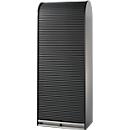 Roller shutter for filing cabinet W 800 mm, black