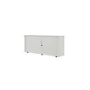 Rollladenschrank, 2 OH, 1teilig, mit Mitteltrennwand, B 1600 mm, silber