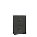 Rollladenschrank, 4 OH, 2teilig, ohne Mitteltrennwand, B 1000 mm, graphit