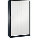 Rollladenschrank ASISTO C 3000, 5 Ordnerhöhen, mit Akustik-Rollladen, 1200 mm Breite,