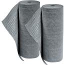 Rollo de vellón para encuadernación BASIC heavy universal, 2 capas, capacidad total 136 l, especialmente resistente al desgarro, L 40 m x A 400 mm, vellón, gris, 2 piezas