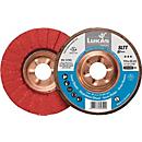 Rondelle éventail SLTT Ceramic D.125mm K.40 fl.INOX/acier CO LUKAS