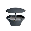 Roof for standing ashtray, anthracite