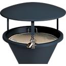 Roof for standing ashtray, graphite grey